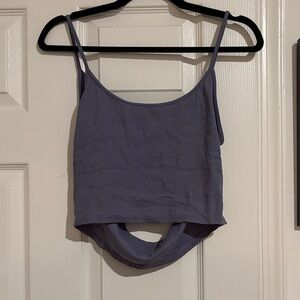 Purple Cropped Tank Top
